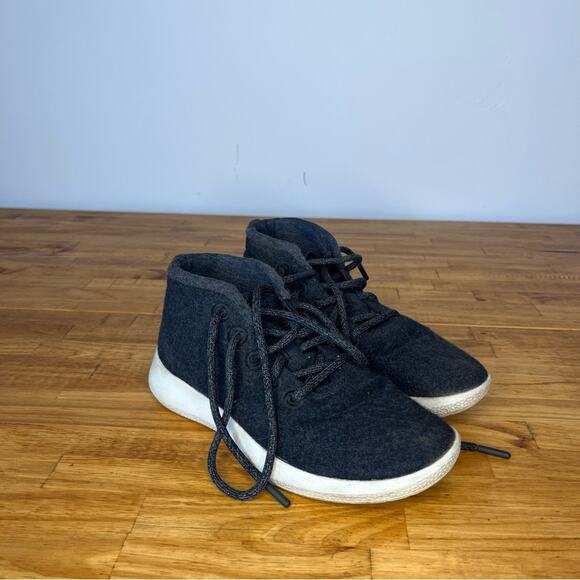 Allbirds Runner Up Mizzles Charcoal Gray Lace Up High Top Athletic Shoes Size 7 - Picture 2 of 7